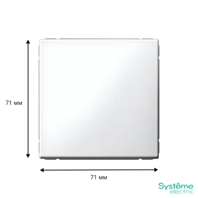 Выключатель кнопочный 1-кл. ArtGallery 10А механизм бел. Systeme Electric GAL000115 изображение, фото