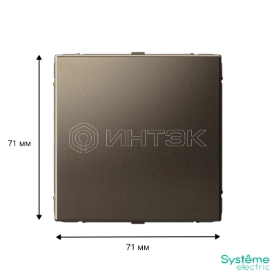 Заглушка ArtGallery с суппортом для многопост. рамок мокко Systeme Electric GAL000609 изображение, фото