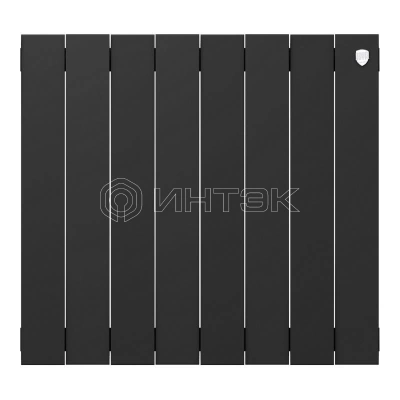 Радиатор биметаллический Royal Thermo PianoForte 500 Чёрный - 8 секц. изображение, фото