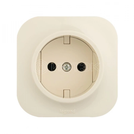 Розетка 1-м ОП Quteo 16А IP20 2P без заземл. без защ. шторок сл. кость IEK 782240 изображение, фото