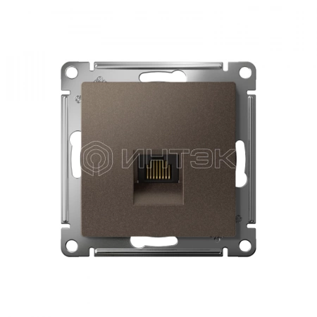 Розетка компьютерная AtlasDesign RJ45 кат.5E механизм мокко Systeme Electric ATN000683 изображение, фото