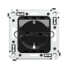 Розетка 1-м СП 2мод. Avanti "Черный квадрат" 16А IP20 2P+E защ. шторки черн. DKC 4402003 изображение, фото