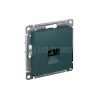 Розетка компьютерная AtlasDesign RJ45 кат.5E механизм изумруд Systeme Electric ATN000883 изображение, фото