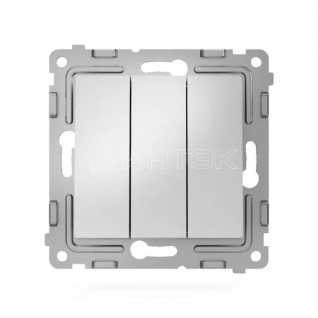 Выключатель 3-кл. СП Pixel 10А IP20 механизм алюм. TOKOV ELECTRIC TKE-PX-V3-C03 изображение, фото