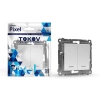 Выключатель 2-кл. СП Pixel 10А IP20 с индикатором механизм бел. TOKOV ELECTRIC TKE-PX-V2I-C01 изображение, фото