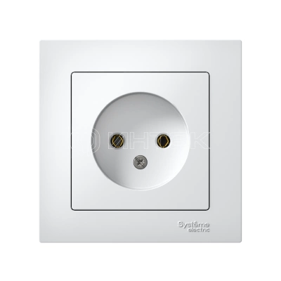 Розетка 1-м СП AtlasDesign 16А IP20 без заземл. в сборе бел. Systeme Electric ATN000140 изображение, фото