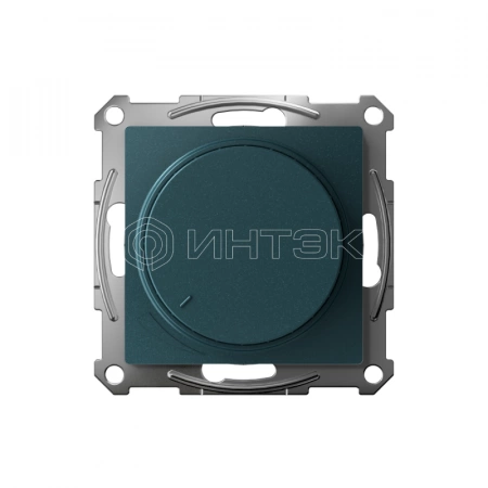 Светорегулятор поворотно-нажимной AtlasDesign 400Вт механизм изумруд Systeme Electric ATN000823 изображение, фото