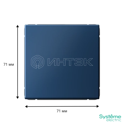 Выключатель кнопочный 1-кл. ArtGallery 10А механизм аквамарин Systeme Electric GAL001115 изображение, фото
