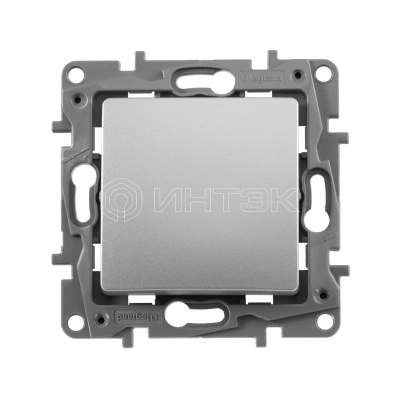 Переключатель 1-кл. СП Etika 10А IP20 250В 10AX авт. зажимы механизм алюм. IEK 672405 изображение, фото