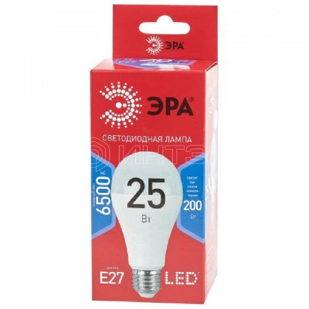 Лампа светодиодная RED LINE LED A65-25W-865-E27 R 25Вт A65 груша 6500К холод. бел. E27 Эра Б0048011 изображение, фото