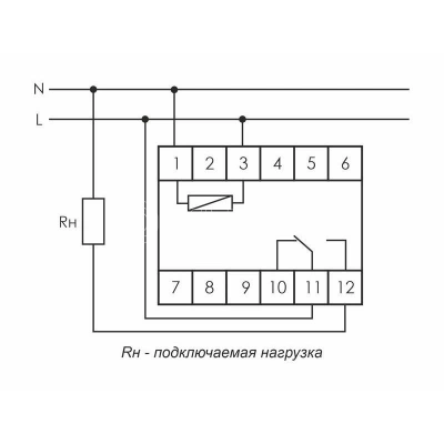 Реле времени PCA-512 8А 230В 1 перекл. IP20 задержка выключ. монтаж на DIN-рейке F&F EA02.001.001 изображение, фото