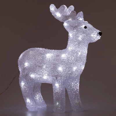 Фигура акриловая "Олень" ENIOF - 15 50 LED 10 мерцающих LED 31х13х37см IP20 Эра Б0051953 изображение, фото