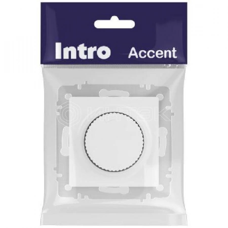 Светорегулятор поворотный СП Accent 6-401-01М 600Вт 230В IP20 бел. матов. Intro Б0063671 изображение, фото