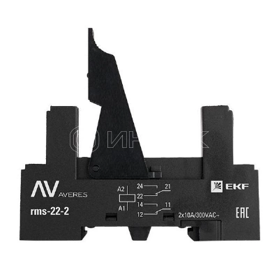Разъем для реле РM slim 22/2 AVERES EKF rms-22-2 изображение, фото