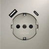 Розетка 1-м СП S70 16А с USB A+С с заземл. защ. шторки механизм кашемир Voltum VLS040503 изображение, фото