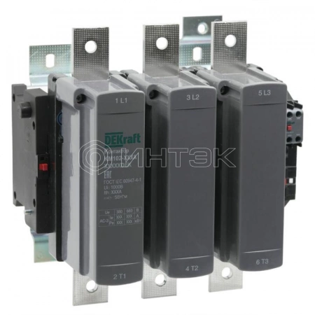Контактор 800А 110В АС АС3 АС4 1НО+1НЗ КМ-102 DEKraft 21957DEK изображение, фото