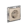 Розетка AtlasDesign 16А с заземл. быстрозажим. клем. механизм песочн. Systeme Electric ATN001243S изображение, фото