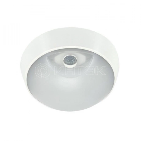 Светильник светодиодный WP 15 C 18W OP 840 D220 WH MDM 220х80мм 18Вт 4000К IP54 ЖКХ круглый пылевлагозащ. с датчиком движ. бел.  15071524504 изображение, фото