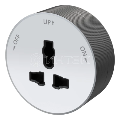 Розетка MultiTrack 13А 250В универс. круглая бел. Systeme Electric MTK13002W изображение, фото