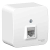 Розетка компьютерная 1-м ОП Blanca RJ45 кат.5E с изолир. пластиной бел. Systeme Electric BLNIA045001 изображение, фото
