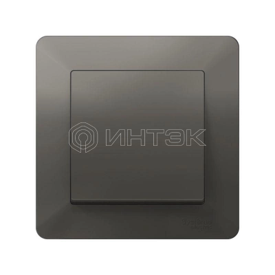 Рамка 1-м AtlasDesign Air сталь/дым. черн. Systeme Electric ATN220901 изображение, фото