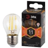 Лампа светодиодная филаментная F-LED P45-11w-827-E27 P45 11Вт шар E27 тепл. бел. ЭРА Б0047013 изображение, фото