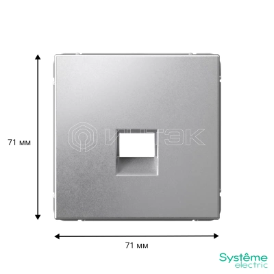 Накладка информационная ArtGallery типа Keystone алюм. Systeme Electric GAL000384 изображение, фото