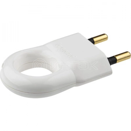 Вилка электрич. каб. Helium 6А 2P+E прямая бел. Legrand 050162 изображение, фото