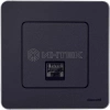 Розетка компьютерная Inspiria RJ45 кат.6 UTP механизм антрацит IEK 673833 изображение, фото