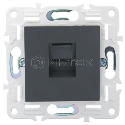 Розетка компьютерная RJ45 кат.5E SKANDY SK-K01G графит IEK SK-K10-1-K53 изображение, фото