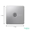 Розетка телевизионная проходная TV ArtGallery 4дБ механизм алюм. Systeme Electric GAL000392 изображение, фото