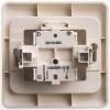 Переключатель проходной 1-кл. СП Этюд 10А IP20 крем. Systeme Electric BC10-004K изображение, фото