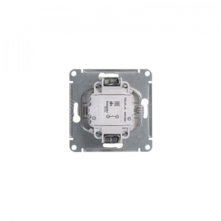 Кнопка нажимная 1-кл. СП Glossa 10А IP20 (сх. 1) 10AX механизм бел. Systeme Electric GSL000115 изображение, фото