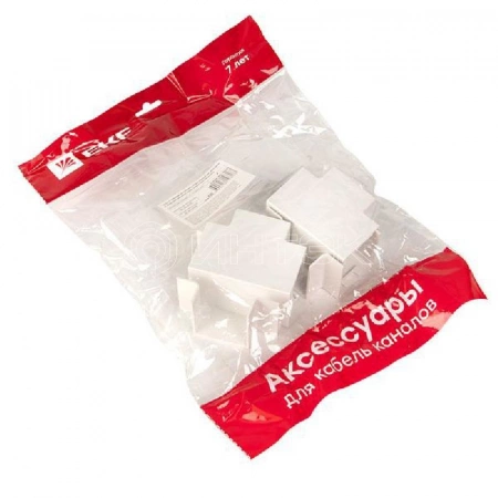 Угол T-образный 40х40 бел. Plast PROxima (уп.4шт) EKF tchw-40-40x4 изображение, фото