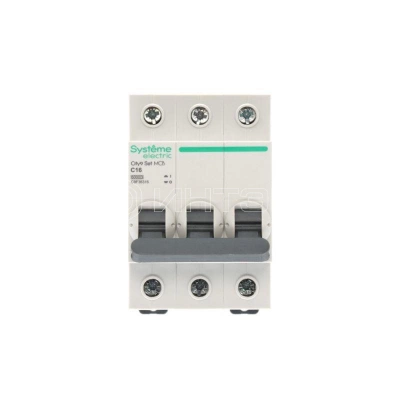 Выключатель автоматический 3п City9 Set (АВ) С 16А 6кА 400В Systeme Electric C9F36316 изображение, фото