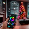 Гирлянда светодиодная смарт "Роса" "Нить" с крупными светодиодами 10м 100LED RGB IP20 USB провод прозр. Neon-Night 245-019 изображение, фото