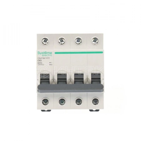 Выключатель автоматический 4п City9 Set (АВ) С 63А 6кА 400В Systeme Electric C9F36463 изображение, фото