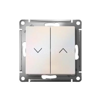Выключатель для жалюзи 2-кл. AtlasDesign 10А механизм жемчуж. Systeme Electric ATN000419 изображение, фото