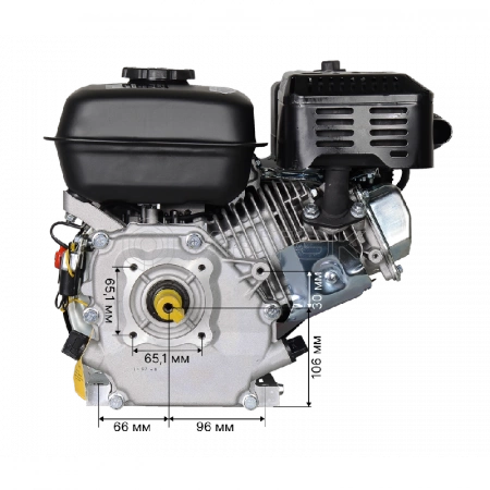 Двигатель бензиновый Huter GE-170F-20 70/15/2 изображение, фото