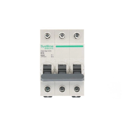 Выключатель автоматический 3п City9 Set (АВ) B 16А 6кА 400В Systeme Electric C9F16316 изображение, фото