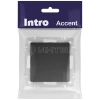 Переключатель 1-кл. СП Accent 6-103-05 10А IP20 250В AL/CU антрацит Intro Б0063470 изображение, фото