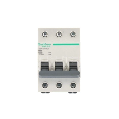Выключатель автоматический 3п City9 Set (АВ) B 20А 6кА 400В Systeme Electric C9F16320 изображение, фото