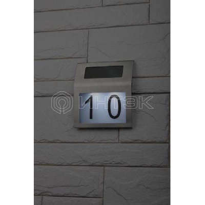 Номер дома ERAFS048-09 2LED с подсветкой солнечная батарея ЭРА Б0044249 изображение, фото