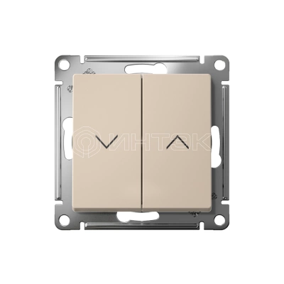 Выключатель для жалюзи 2-кл. AtlasDesign 10А механизм песочн. Systeme Electric ATN001219 изображение, фото