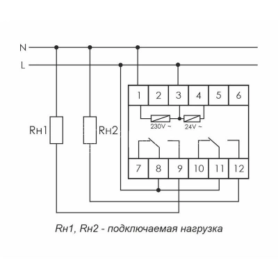 Реле времени PCU-510 2х8А 230В 2перекл. IP20 многофункц. монтаж на DIN-рейке F&F EA02.001.009 изображение, фото