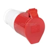 Розетка кабельная 16А 380В 3P+РЕ IP44 (214) EKF ps-214-16-380 изображение, фото