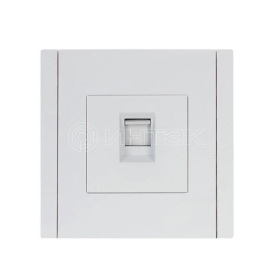 Розетка компьютерная RJ45 кат.5E FORTE&PIANO FP232 бел. IEK FP-K10-1-K01 изображение, фото