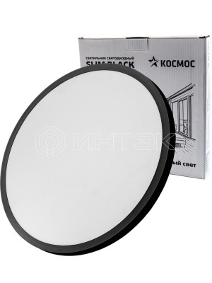 Светильник светодиодный SLIM BLACK 48Вт 4500К IP40 3480лм 230В 500х25мм КОСМОС KSlim48w_B4500K изображение, фото