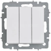 Выключатель 3-кл. СП BRITE ВС10-3-0-БрАБ 10А механизм арктич. бел. IEK BR-V30-0-10-K91 изображение, фото
