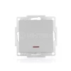 Выключатель 1-кл. 1п СП Vesna 10А IP20 с индикацией механизм платина LEZARD 742-3588-111 изображение, фото